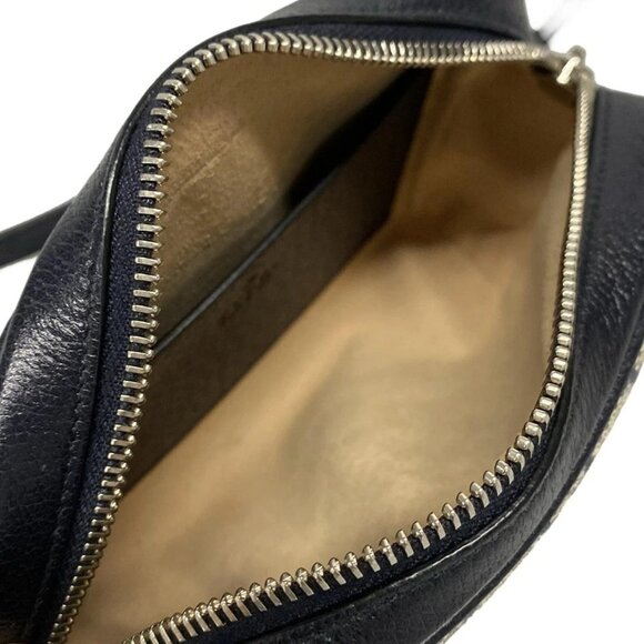 Auth GUCCI Ophidia GG Supreme Mini Bag 517350 Cream Navy Red PVC Leather - Picture 16 of 16